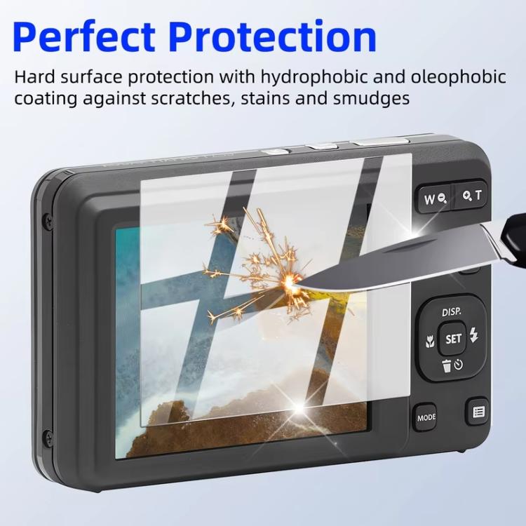 2pcs HD Anti-Scratch Anti-Fingerprint Tempered Glass Film, For Kodak PIXPRO FZ55
