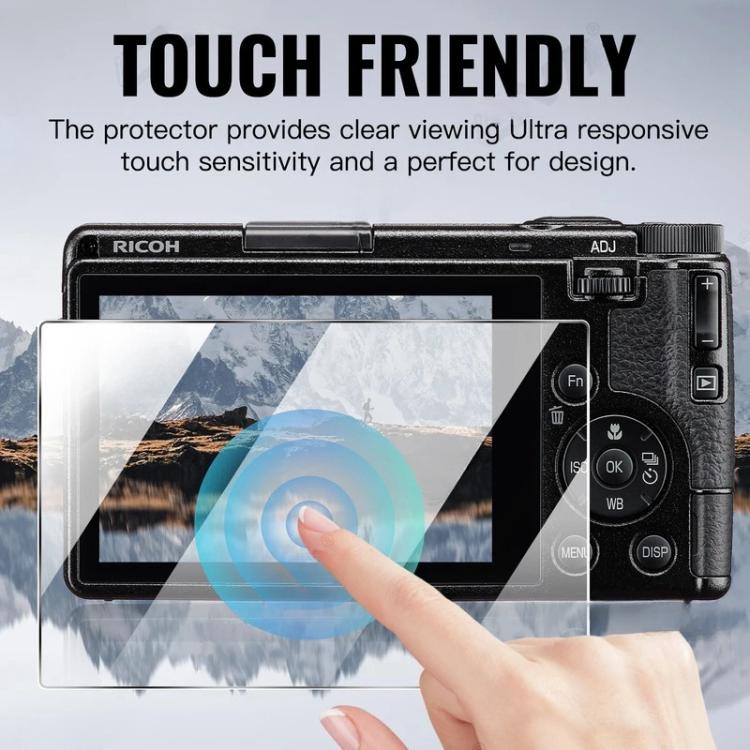 2pcs HD Anti-Scratch Anti-Fingerprint Tempered Glass Film, For RICOH GR IV / GR4