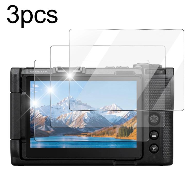 3pcs HD Anti-Scratch Anti-Fingerprint Tempered Glass Film, For Nikon ZR