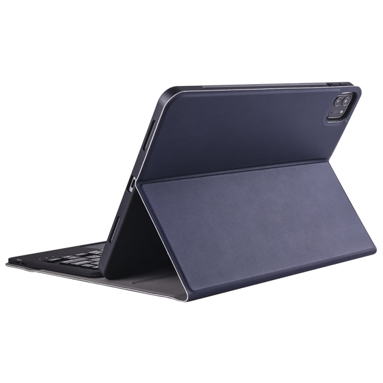 A098B-A Detachable ABS Ultra-thin Bluetooth Keyboard + TPU Protective Case for iPad Air 11 2024 / 2025 / Air 4 10.9 inch 2020, with Stand & Pen Slot & Touch, A098B-A