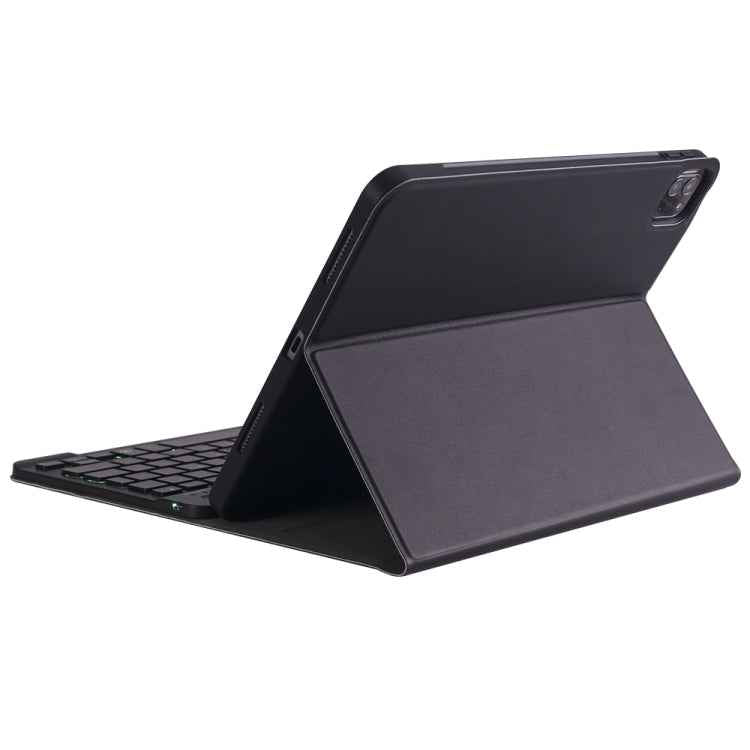 A098BS Detachable Ultra-thin Backlight Bluetooth Keyboard Protective Case for iPad Air 11 2024 / 2025 / Air 4 10.9 inch 2020, with Stand & Pen Slot, A098BS