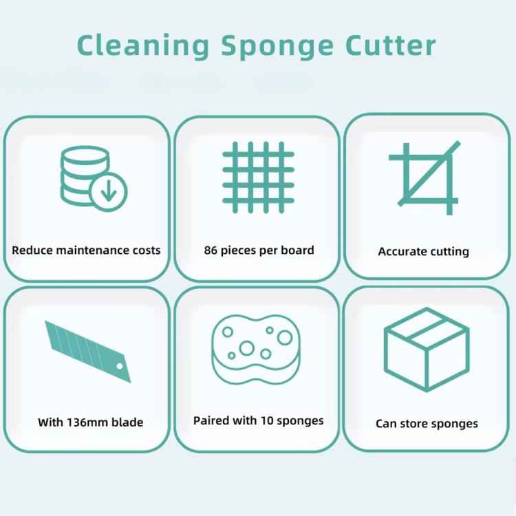 BEST BST-QJ3 Nano Sponge Cutting Storage Box with 10 Sponge Sheets, BEST BST-QJ3