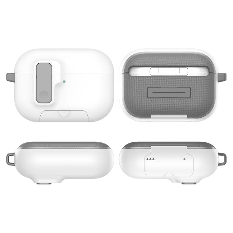 XDcase Armor Full-body Earphone Case with Hook & Security Lock, For AirPods Pro 3, For AirPods 4, For AirPods Pro 2 / 1