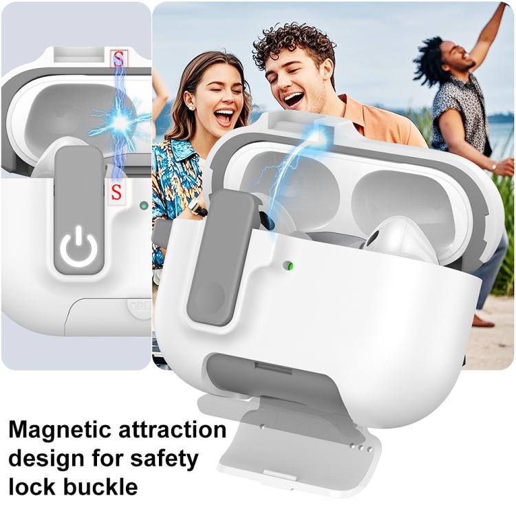 XDcase Armor Full-body Earphone Case with Hook & Security Lock, For AirPods Pro 3, For AirPods 4, For AirPods Pro 2 / 1