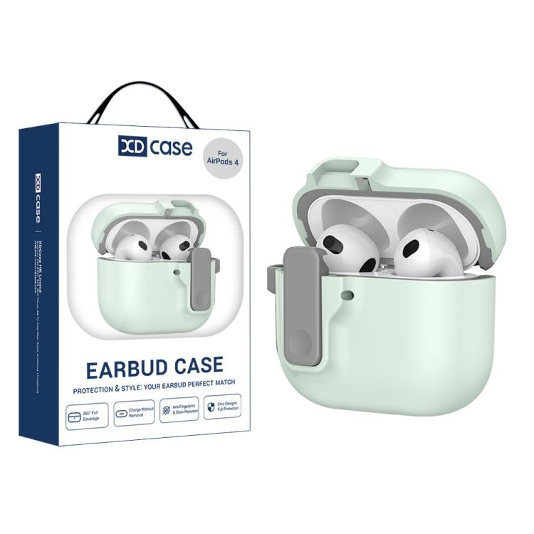 XDcase Armor Full-body Earphone Case with Hook & Security Lock, For AirPods Pro 3, For AirPods 4, For AirPods Pro 2 / 1
