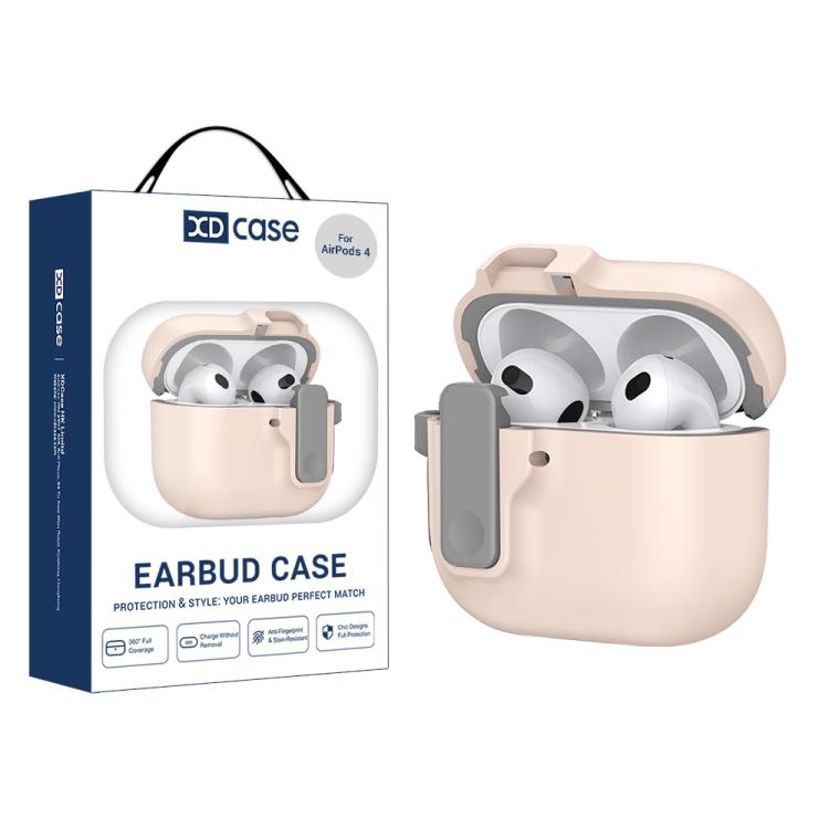 XDcase Armor Full-body Earphone Case with Hook & Security Lock, For AirPods Pro 3, For AirPods 4, For AirPods Pro 2 / 1