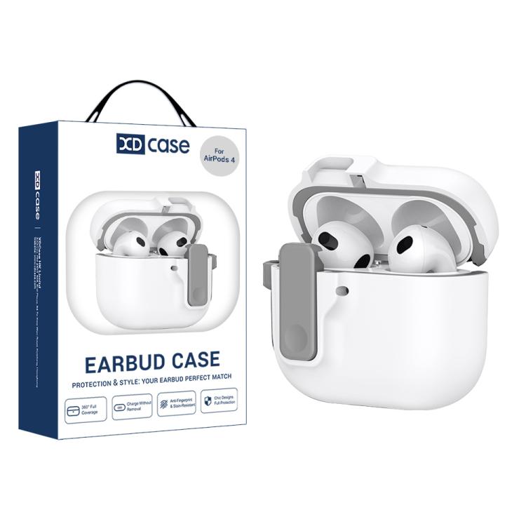 XDcase Armor Full-body Earphone Case with Hook & Security Lock, For AirPods Pro 3, For AirPods 4, For AirPods Pro 2 / 1