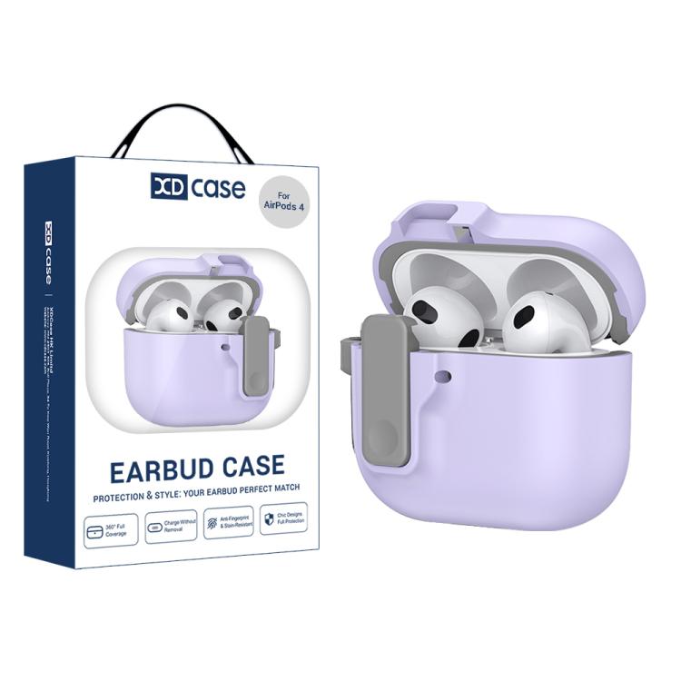 XDcase Armor Full-body Earphone Case with Hook & Security Lock, For AirPods Pro 3, For AirPods 4, For AirPods Pro 2 / 1