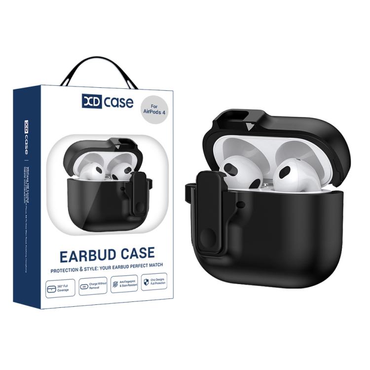 XDcase Armor Full-body Earphone Case with Hook & Security Lock, For AirPods Pro 3, For AirPods 4, For AirPods Pro 2 / 1