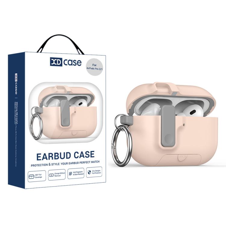 XDcase Armor Full-body Earphone Case with Hook & Security Lock, For AirPods Pro 3, For AirPods 4, For AirPods Pro 2 / 1