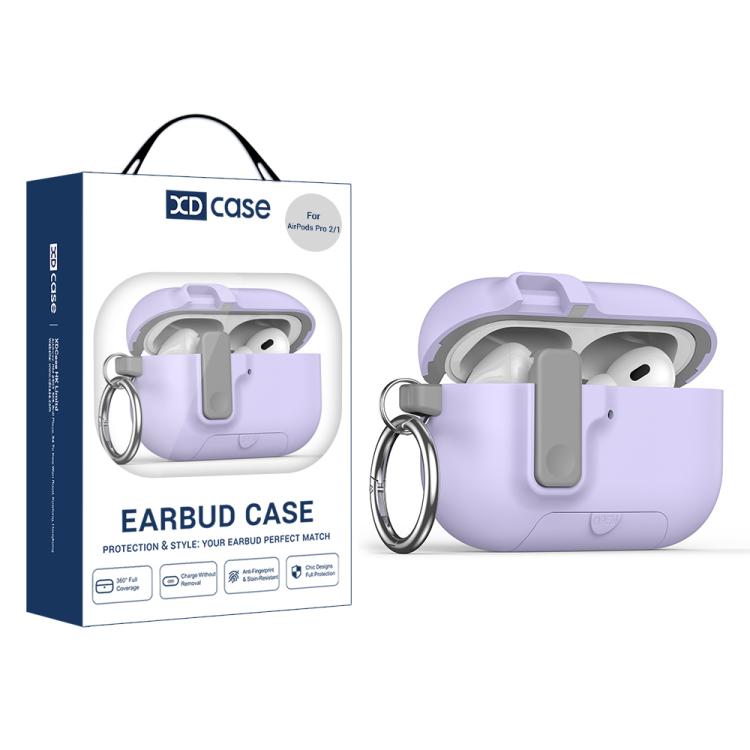 XDcase Armor Full-body Earphone Case with Hook & Security Lock, For AirPods Pro 3, For AirPods 4, For AirPods Pro 2 / 1
