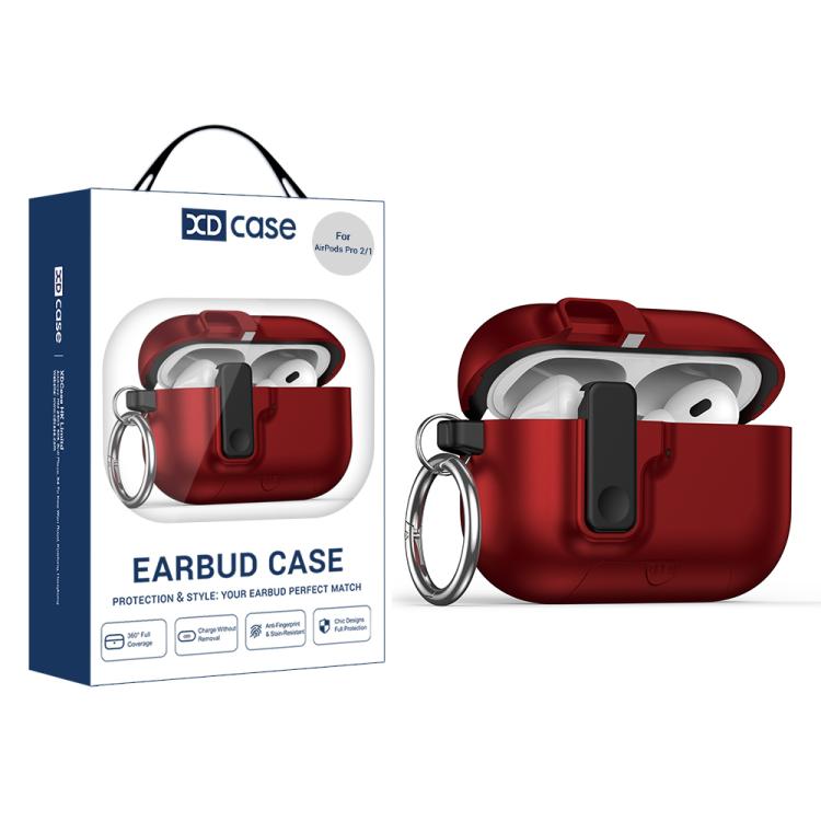 XDcase Armor Full-body Earphone Case with Hook & Security Lock, For AirPods Pro 3, For AirPods 4, For AirPods Pro 2 / 1