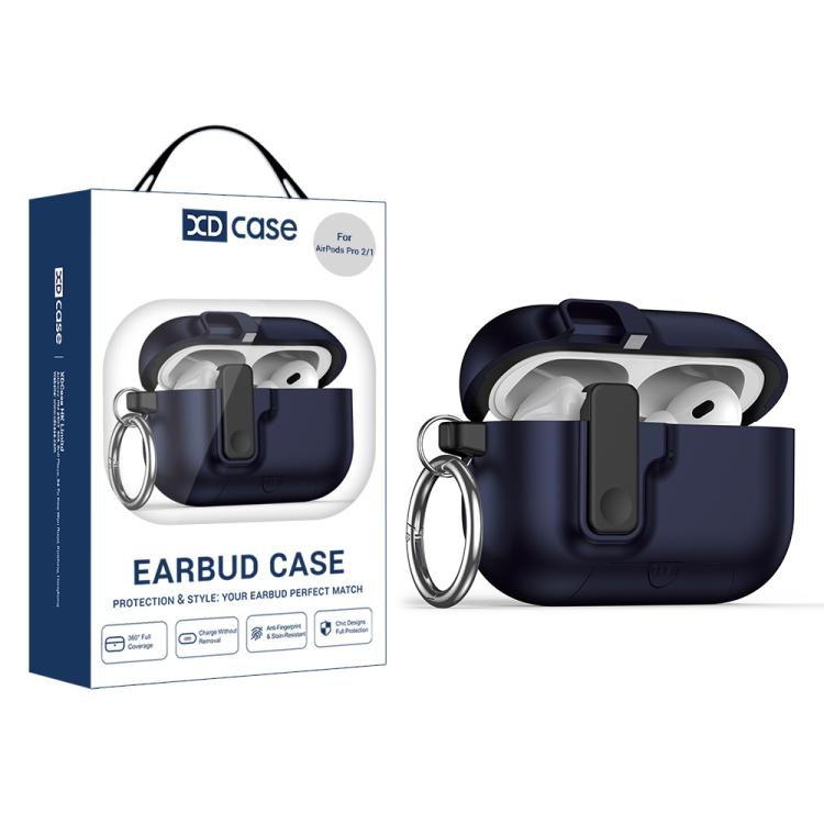 XDcase Armor Full-body Earphone Case with Hook & Security Lock, For AirPods Pro 3, For AirPods 4, For AirPods Pro 2 / 1