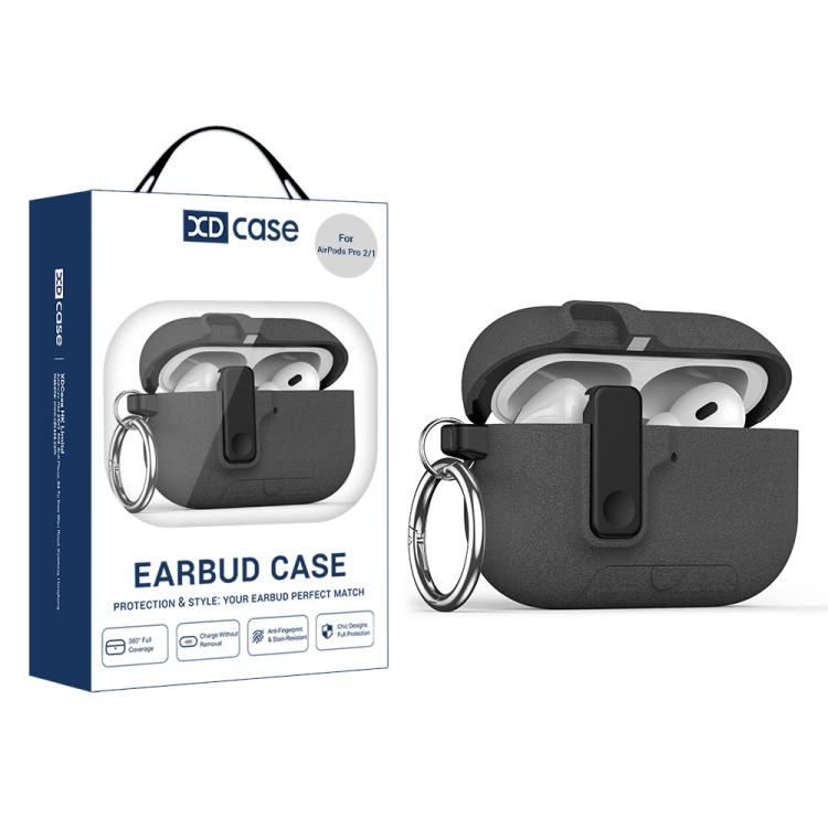 XDcase Armor Full-body Earphone Case with Hook & Security Lock, For AirPods Pro 3, For AirPods 4, For AirPods Pro 2 / 1