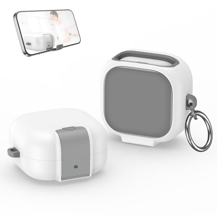 XDcase Armor Full-body Earphone Case with Hook & Security Lock, For Samsung Galaxy Buds4 / 4 Pro