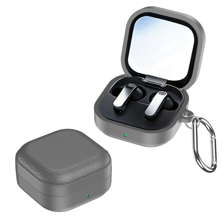 XDcase Lychee Texture TPU Hybrid PC Earphone Case with Hook, For Samsung Galaxy Buds4 / 4 Pro
