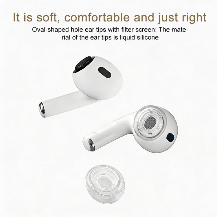XDcase 3 Pairs Replacement Liquid Silicone Ear Tips, S/M/L Size, For AirPods Pro 1 / 2