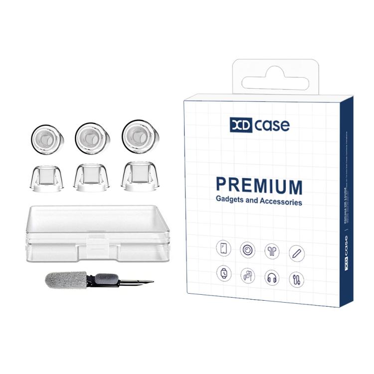 XDcase 3 Pairs Replacement Liquid Silicone Ear Tips, S/M/L Size, For AirPods Pro 1 / 2