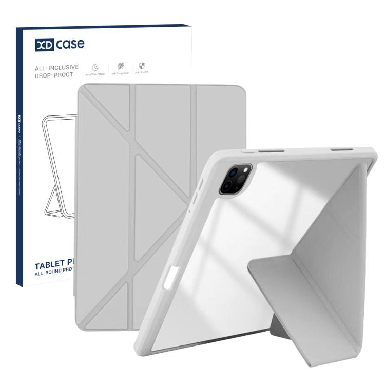 XDcase Rice Grain Texture Y-fold Holder Smart Tablet Leather Case with Pen Slot, For iPad Air 11 inch 2026 / 2025 / 2024, For iPad 2025 / 2022, For iPad Pro 11 inch 2022 / 2021 / 2020