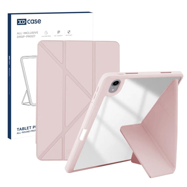 XDcase Rice Grain Texture Y-fold Holder Smart Tablet Leather Case with Pen Slot, For iPad Air 13 inch 2026 / 2025 / 2024, For iPad mini 2024 / 2021