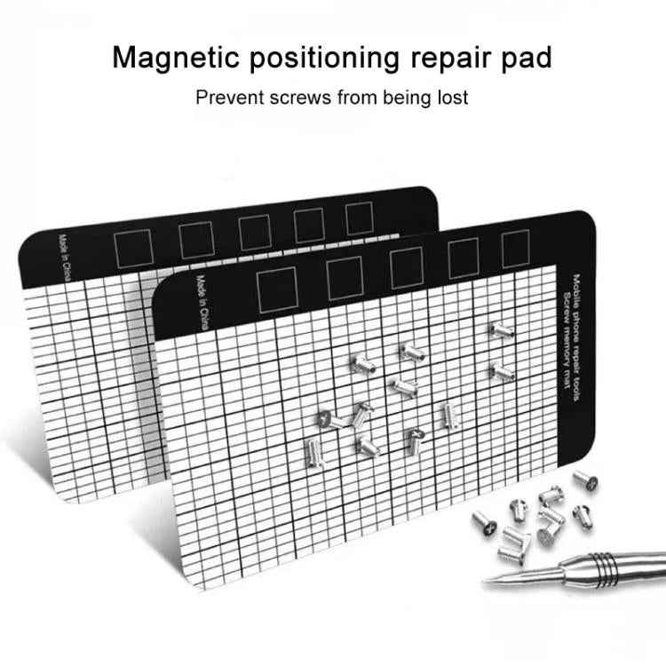 10pcs Anti-Loss Magnetic Screw Mat, 14.5 x 4.5cm, 17.9 x 6.5cm