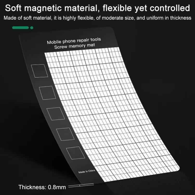 10pcs Anti-Loss Magnetic Screw Mat, 14.5 x 4.5cm, 17.9 x 6.5cm