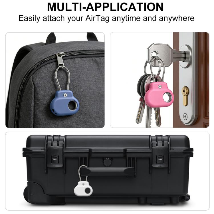XDcase Anti-Theft ABS Protective Case with Steel Strap, For Samsung Galaxy SmartTag2