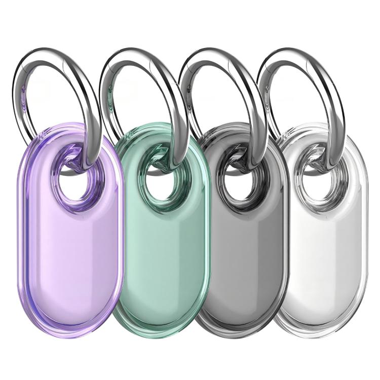 XDcase 4pcs Full-Coverage Waterproof TPU Protective Case with Keychain, 4PCS (Transparent Black Pink Blue), 4PCS (Transparent Black Purple Green)
