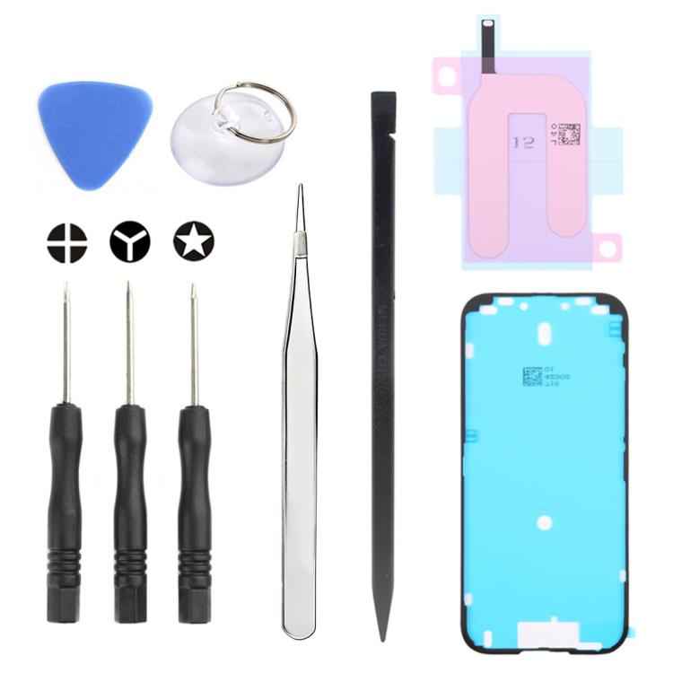JIAFA JF-8162 9 in 1 Battery Adhesive + Waterproof Adhesive + Repair Tool Set, For iPhone 17 Pro Max, For iPhone 17 Pro, For iPhone 17, For iPhone Air, For iPhone 16 Pro Max, For iPhone 16 Pro, For iPhone 16 Plus, For iPhone 16
