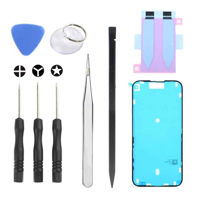 JIAFA JF-8162 9 in 1 Battery Adhesive + Waterproof Adhesive + Repair Tool Set, For iPhone 17 Pro Max, For iPhone 17 Pro, For iPhone 17, For iPhone Air, For iPhone 16 Pro Max, For iPhone 16 Pro, For iPhone 16 Plus, For iPhone 16