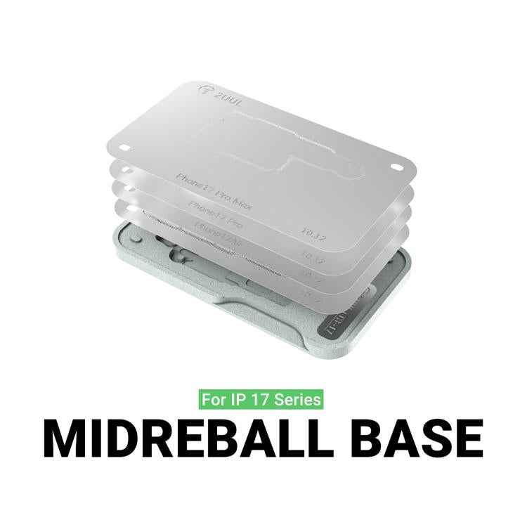 2uul BH40 Middle Layer BGA Reballing Stencil Platform Set for iPhone 17 Series, 2uul BH40