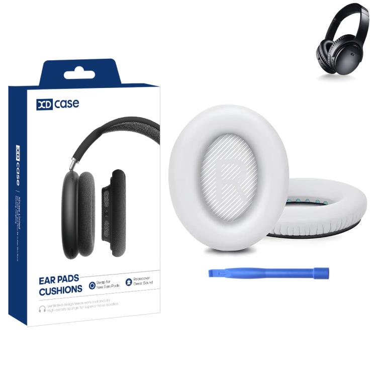 XDcase 1 Pair Protein Leather Headset Replacement Ear Pads with Prying Tool, For Bose QuietComfort 35 / 35 II