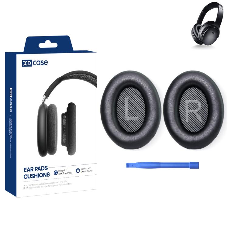 XDcase 1 Pair Protein Leather Headset Replacement Ear Pads with Prying Tool, For Bose QuietComfort 35 / 35 II