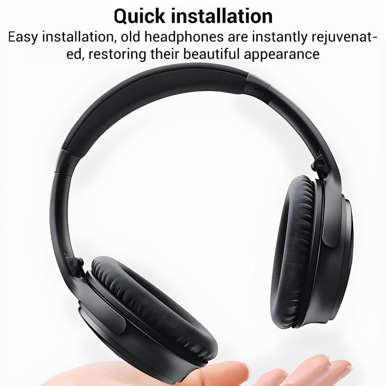 XDcase 1 Pair Protein Leather Headset Replacement Ear Pads with Prying Tool, For Bose QuietComfort 35 / 35 II