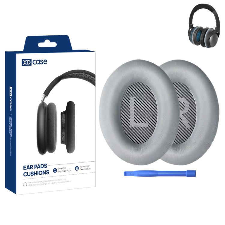 XDcase 1 Pair Protein Leather Headset Replacement Ear Pads with Prying Tool, For Bose QC15 / QC25 / AE2