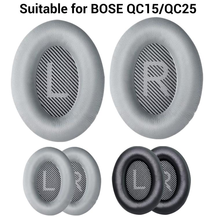 XDcase 1 Pair Protein Leather Headset Replacement Ear Pads with Prying Tool, For Bose QC15 / QC25 / AE2