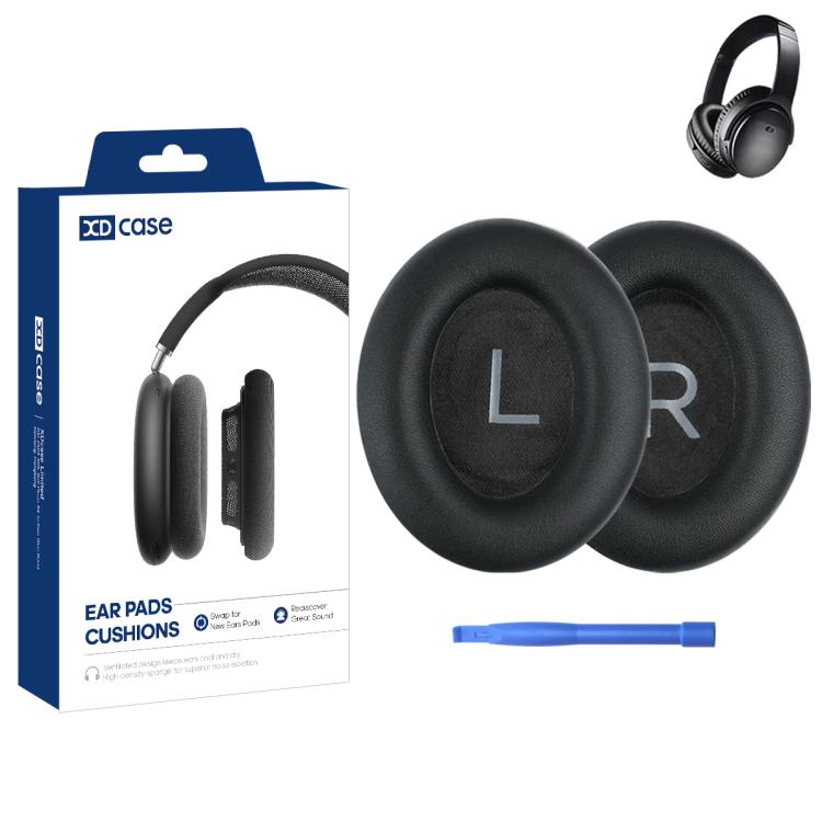 XDcase 1 Pair Protein Leather Headset Replacement Ear Pads with Prying Tool, For Bose QC45 / QCSE