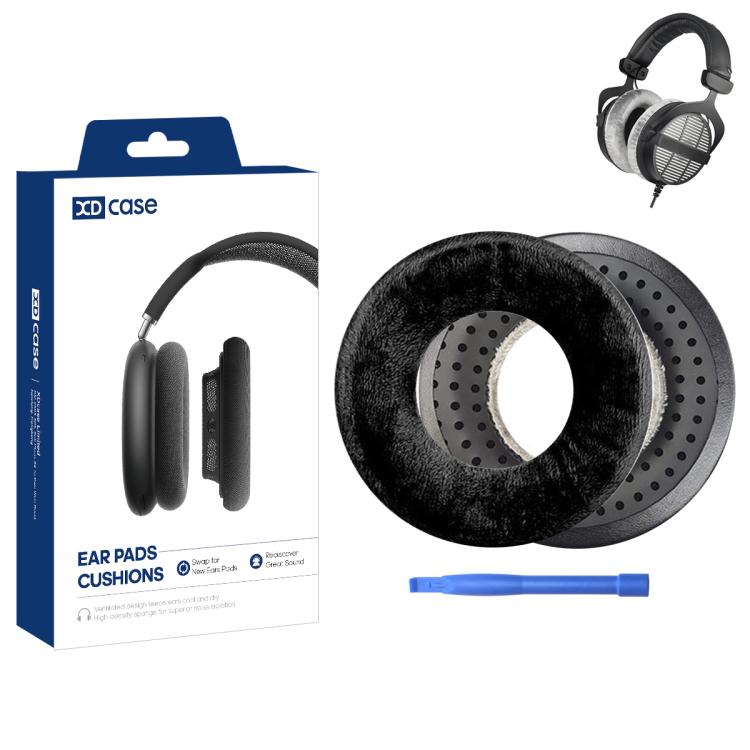XDcase 1 Pair Velour Ear Pads Headset Replacement Part with Prying Tool, For Beyerdynamic DT770 / DT880 / DT990