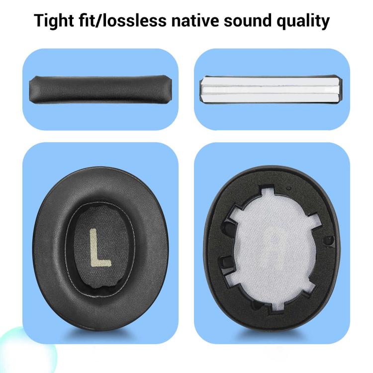 XDcase 1 Pair Protein Leather Ear Pads Headset Replacement Part with Prying Tool, For JBL Tune T700BT / T710BT / T750BTNC / T760NC