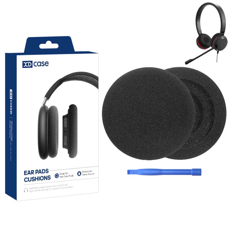 XDcase 1 Pair Sponge Ear Pads Headset Replacement Part with Prying Tool, For Jabra Evolve 20/20se/30/30 II/40/65