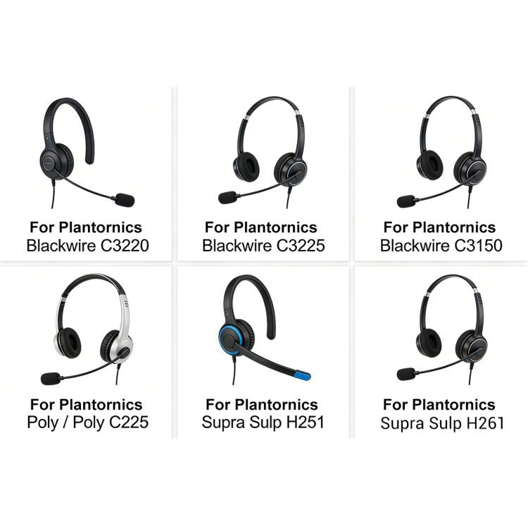 XDcase 1 Pair Headset Replacement Ear Pads with Prying Tool, For Plantronics C3220 / C3225 / C3210