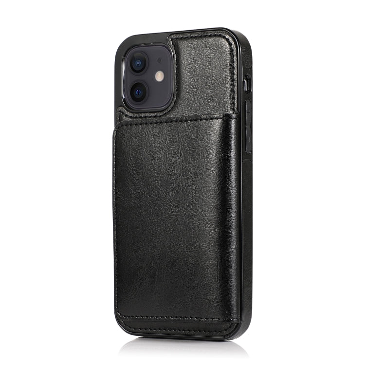 Shockproof PU + TPU Protective Case with Card Slots & Holder, For iPhone 12 mini, For iPhone 12 / 12 Pro, For iPhone 12 Pro Max