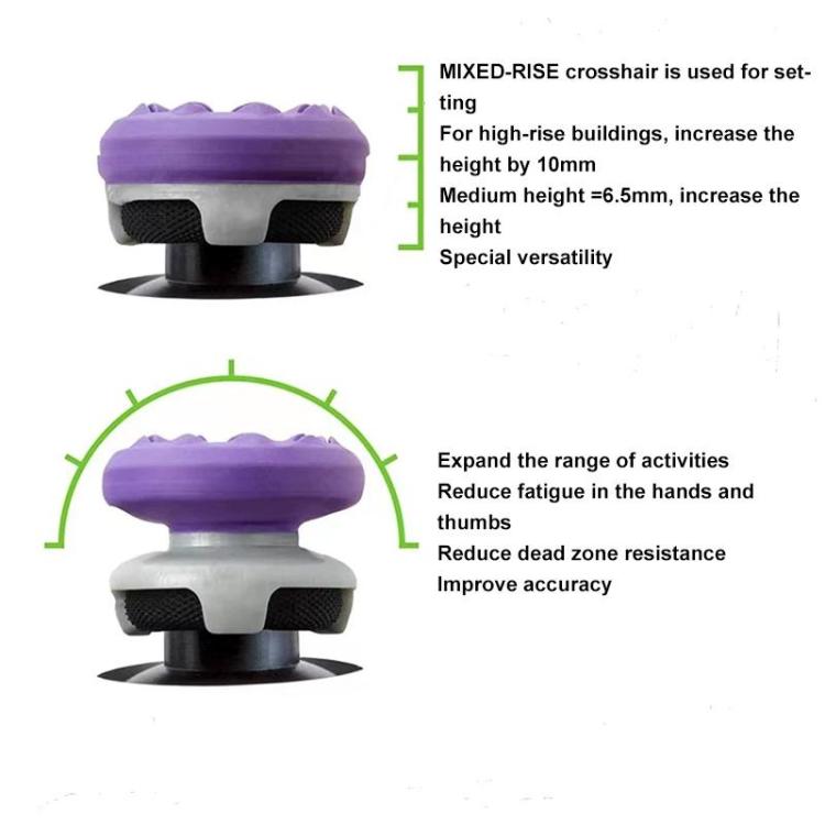 XDcase 2pcs Joystick Thumbstick Extender Anti-Slip Cap for PS4 / PS5 / Xbox 360 / Xbox Series X/S