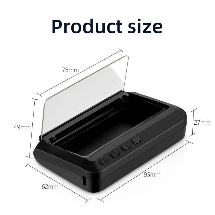 C100 Car HUD Head-up Display OBD2 Fault Code Elimination Overspeed / Fault Alarm