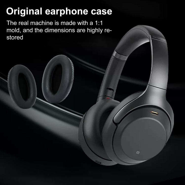 XDcase 1 Pair Protein Leather Headset Replacement Ear Pads with Prying Tool, For Sony WH-1000XM5, For Sony WH-1000XM4, For Sony WH-1000XM3