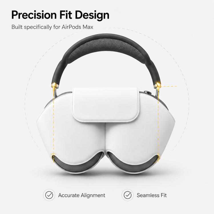 XDcase Smart Headset PU Leather Storage & Protective Case with Auto Sleep Function, For Apple AirPods Max / Max 2