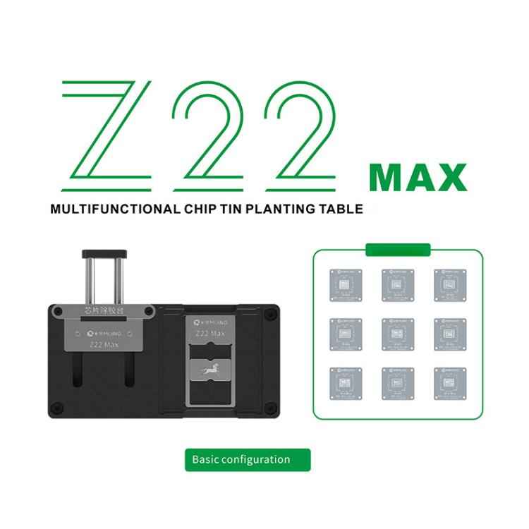 Mijing Z22MAX CPU Chip Tin Planting BGA Reballing Stencil Platform For iPhone 11-17 Pro Max / Android