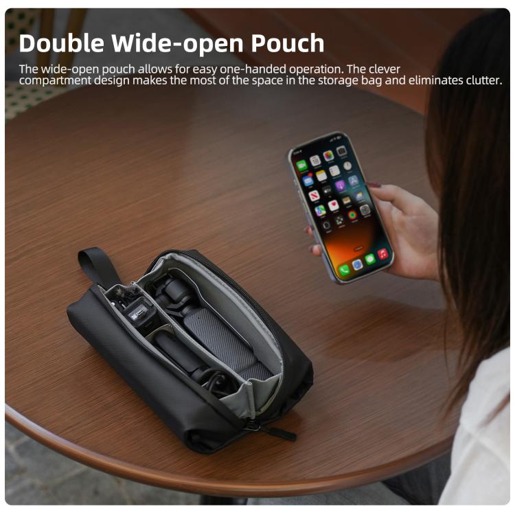 Sunnylife Multi-Use Electronics Organizer Pouch Series Handbag Storage Shoulder Bag Upgraded Pouch, For DJI OSMO Pocket 4 / 3