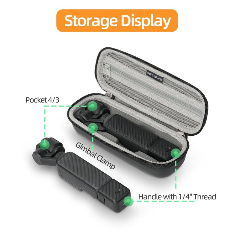Sunnylife Colorful Protective Organizer Standard Combo Bag, For DJI OSMO Pocket 4 / 3