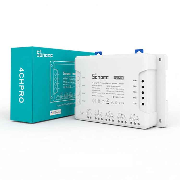 Sonoff 4CHPROR3 Mobile Phone Smart Home Switch Four-way Controller, Support Long-range Control Timing